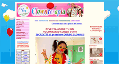 Desktop Screenshot of clownterapia.it