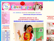 Tablet Screenshot of clownterapia.it